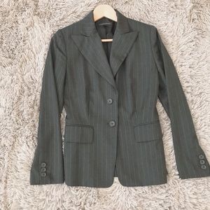 Banana Republic Pinstripe Double Button Blazer